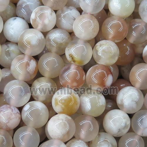 round natural Cherry blossom Agate beads