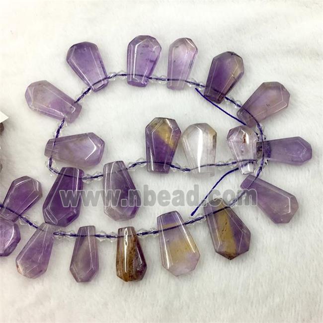 purple Amethyst teardrop beads