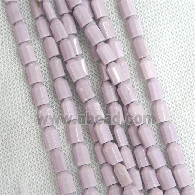 purple Oxidative Agate bullet beads