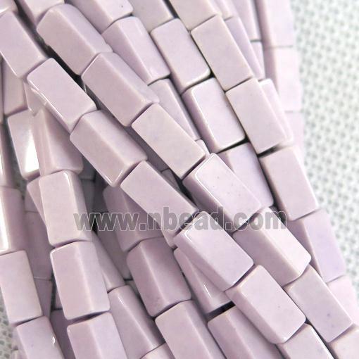 purple Oxidative Agate cuboid beads