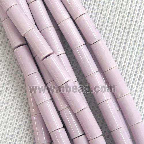purple Oxidative Agate tube beads