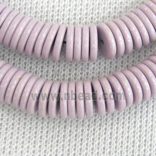 purple Oxidative Agate heishi beads