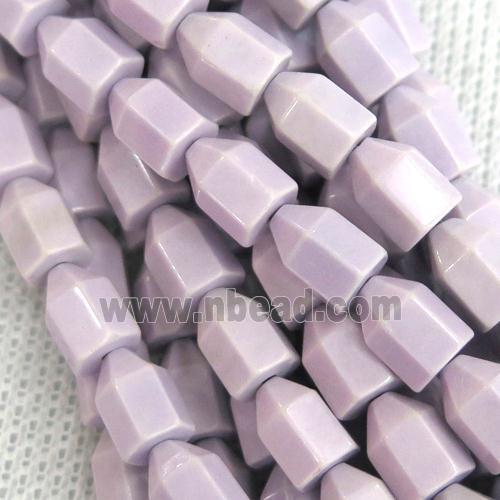 purple Oxidative Agate bullet beads