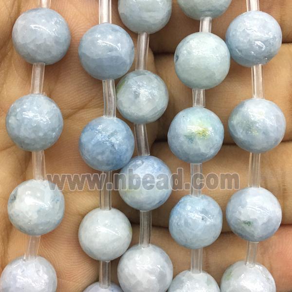 Celestite stone beads, round