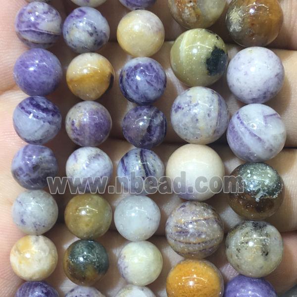 purple jasper beads, round