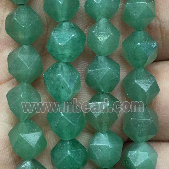 green Aventurine Beads, faceted round
