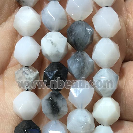 natural Agate Beads, faceted round