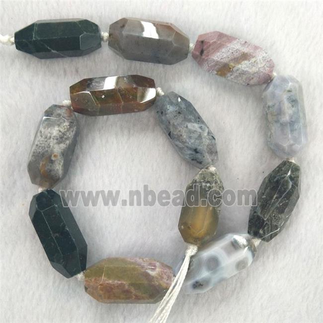 mixed Gemstone beads, faceted rice