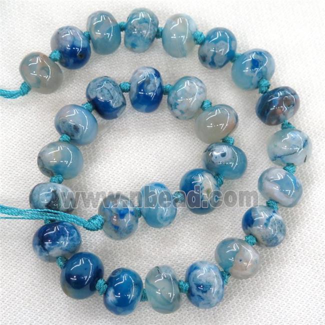 blue Cherry Agate roncelle beads