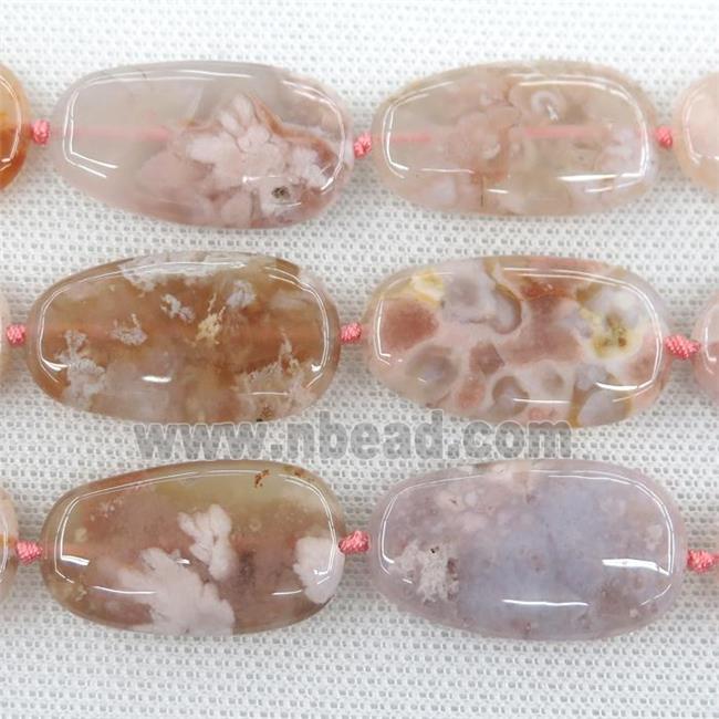 natural Cherry Agate beads, freeform