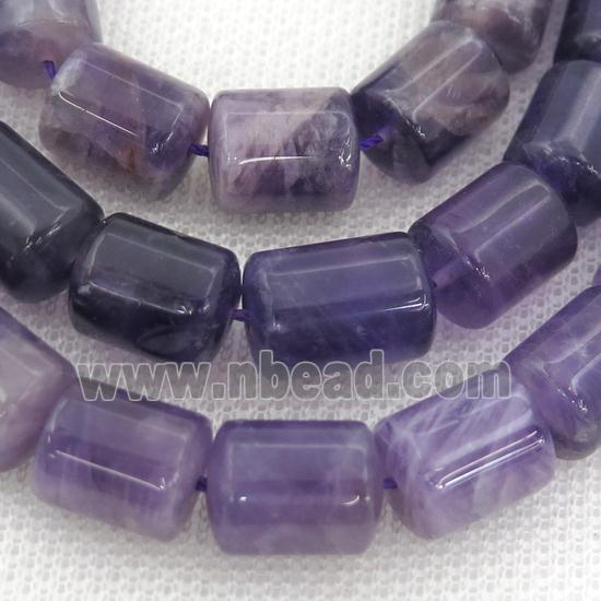 purple Amethyst tube beads