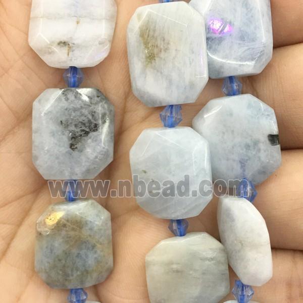 Aquamarine square Beads