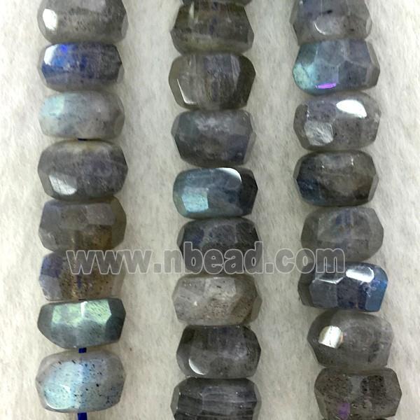Labradorite Beads, faceted rondelle