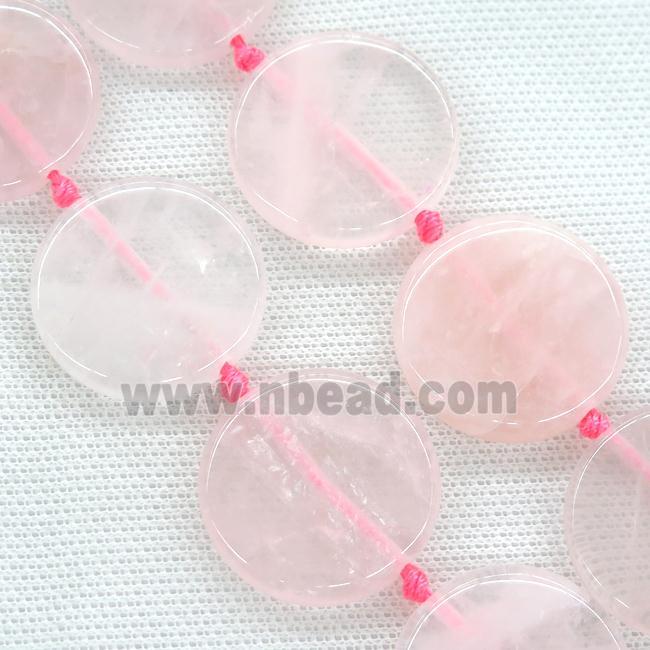 Rose Quartz circle beads