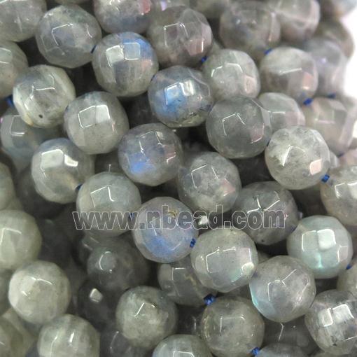 faceted round Labradorite Beads
