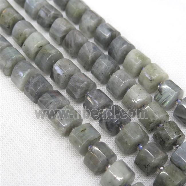 Labradorite triangle beads, faceted