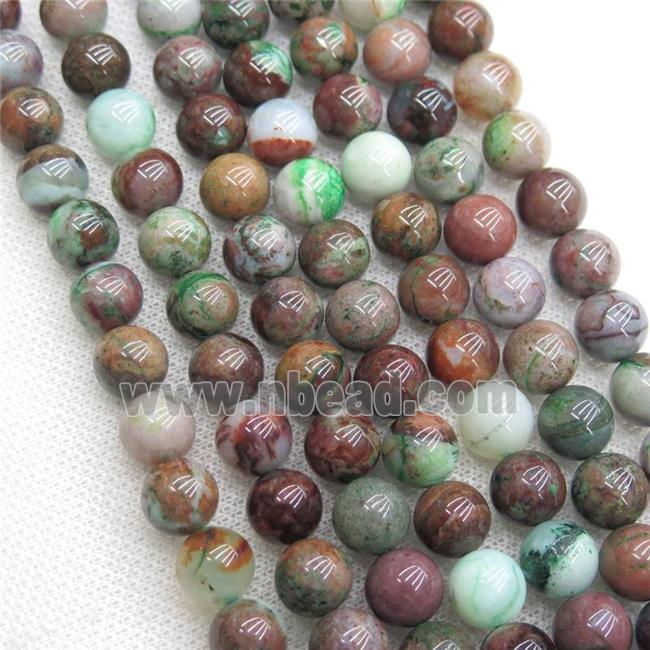 round Jadeite Beads, multicolor