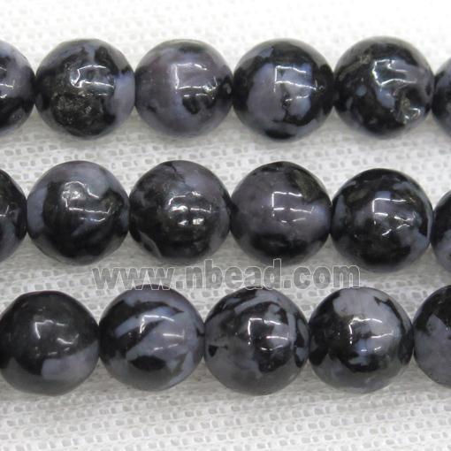 round Gray Opal Stone beads
