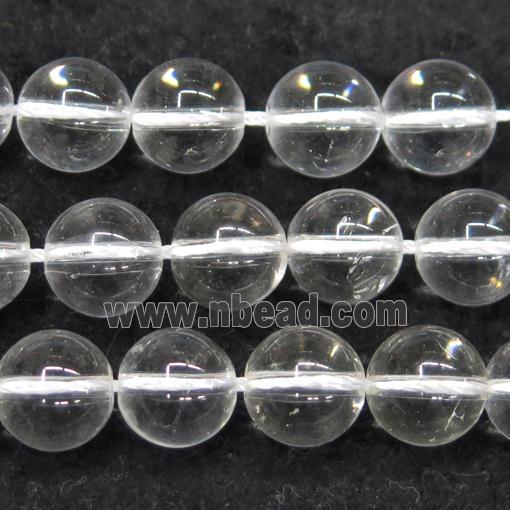 round Clear Quartz Beads