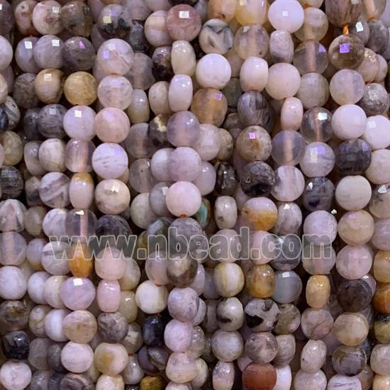 natural Agate Beads, faceted circle