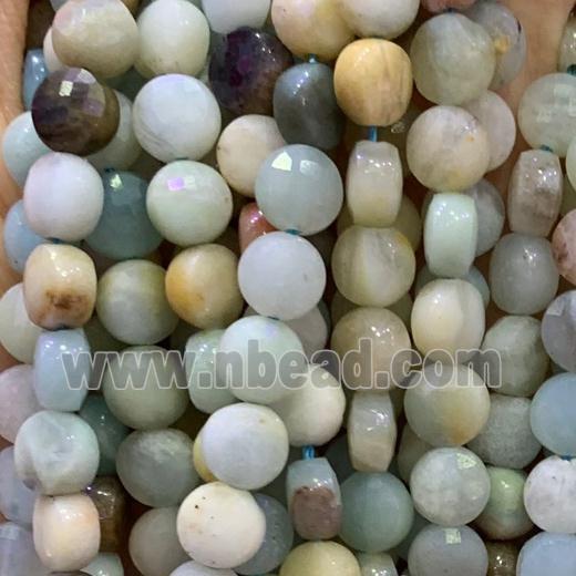 Chinese Amazonite Beads, faceted circle