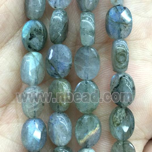 Labradorite Beads, faceted oval