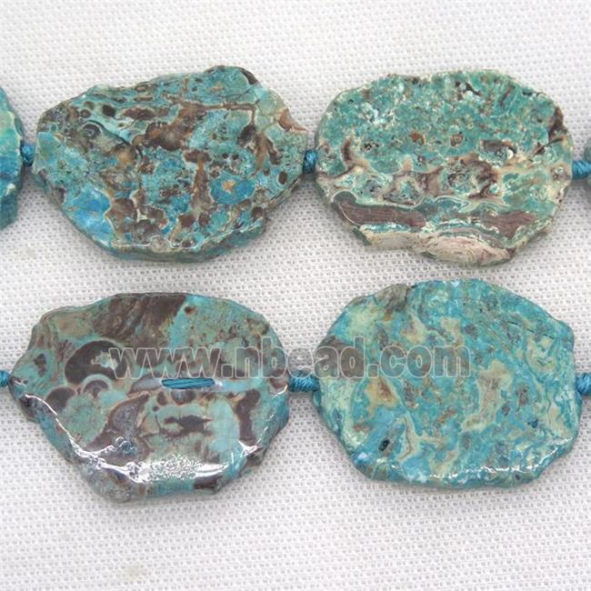 blue Ocean Jasper slab beads