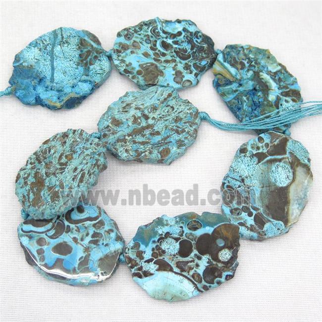 blue Ocean Jasper slice beads