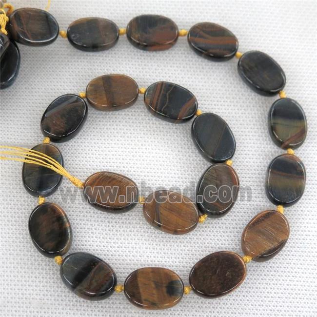 Tiger eye stone oval beads