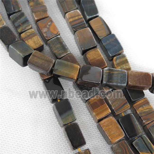tiger eye stone cuboid beads