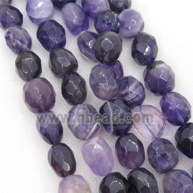Amethyst Beads, faceted Irregular