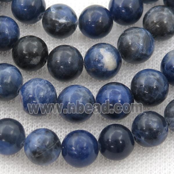 blue Sodalite Beads, round