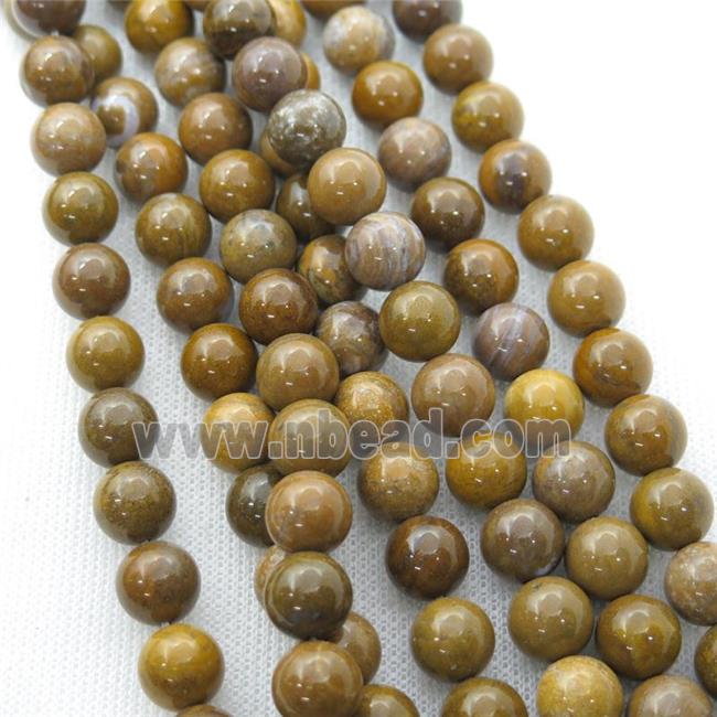 Oak Jasper Beads, round