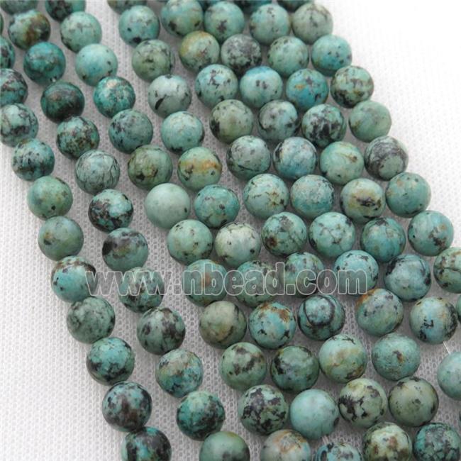 new African Turquoise Beads, round