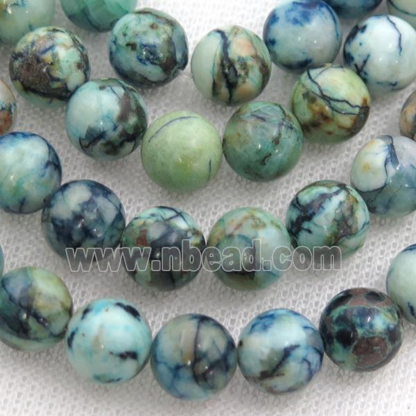 Synthetic Azurite Beads, round