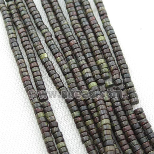 Cuprite heishi beads, B-grade