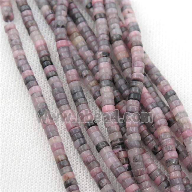 Rhodonite heishi beads