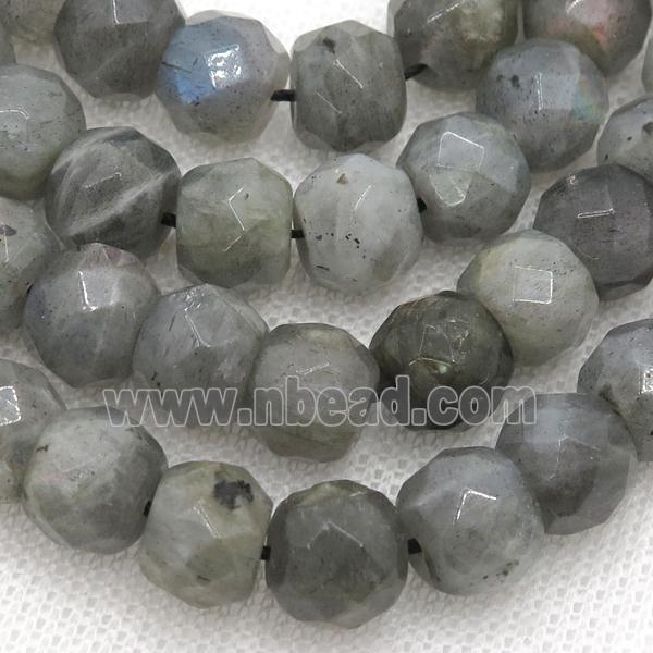 Labradorite beads, faceted round