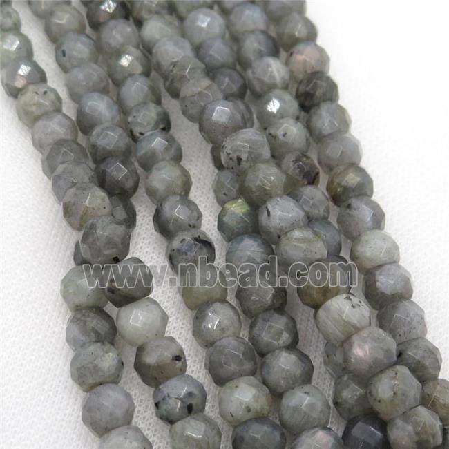 Labradorite beads, faceted round