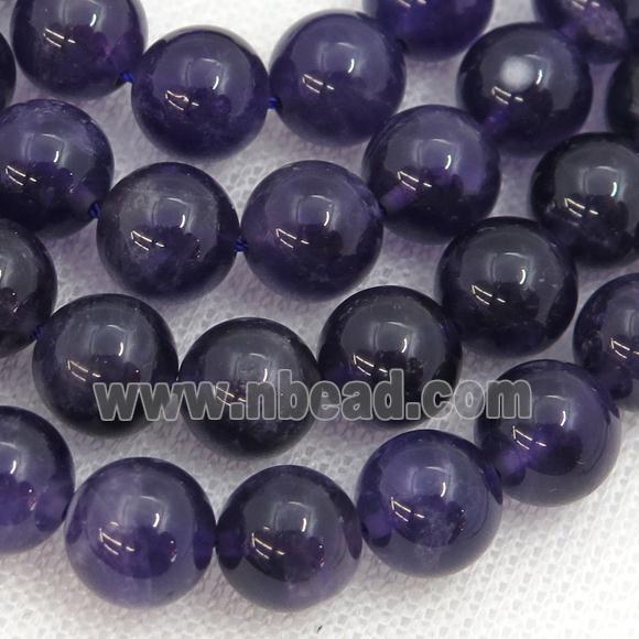 purple Amethyst Beads, round