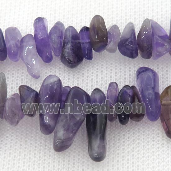 purple Amethyst chip beads