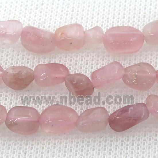 Pink Madagascar Rose Quartz Beads Chip
