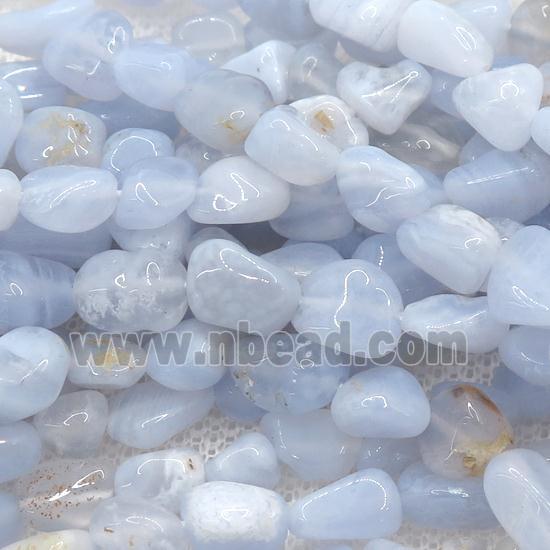 blue lace Agate chip beads