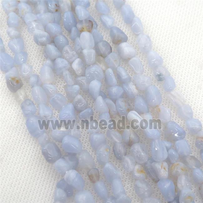 blue lace Agate chip beads