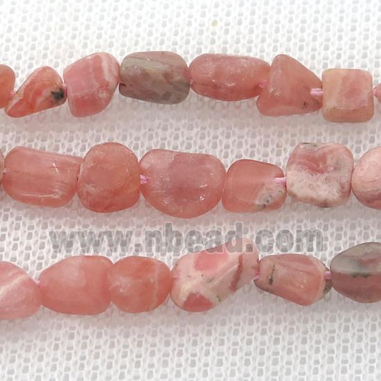 pink Rhodochrosite chip beads