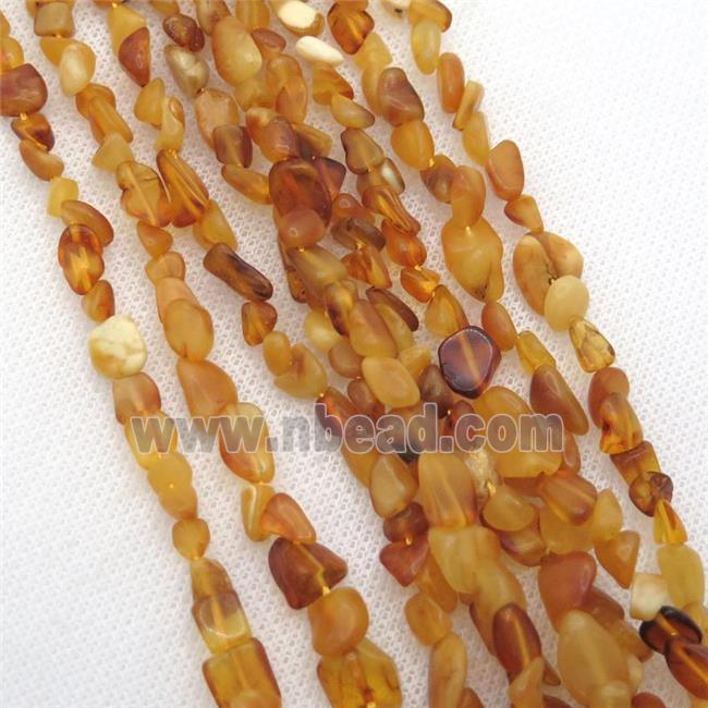 Synthetic Amber Resin Chip Beads Freeform