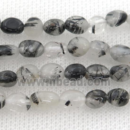 black Rutilated Quartz beads chip