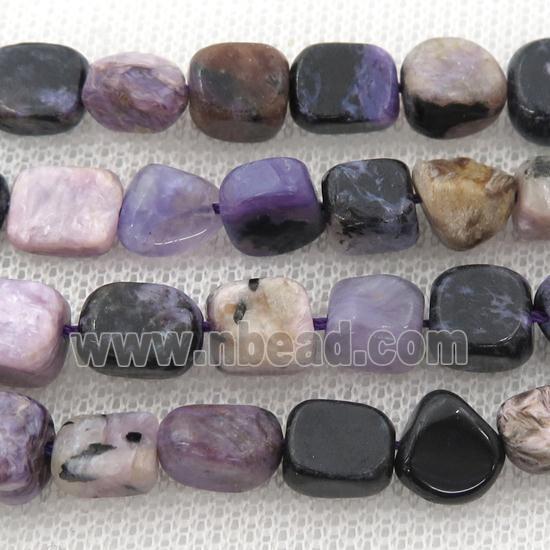 purple Charoite chip beads