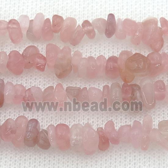 Madagascar Rose Quartz chip beads