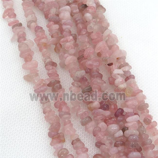 Madagascar Rose Quartz chip beads